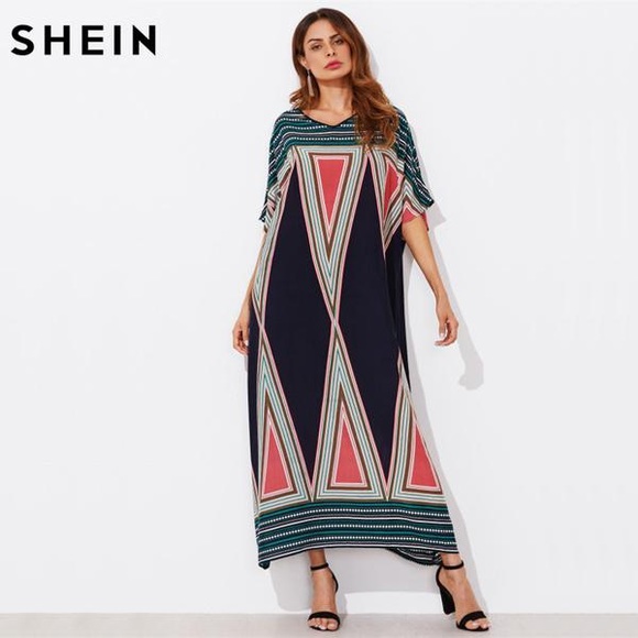 shein geometric dress